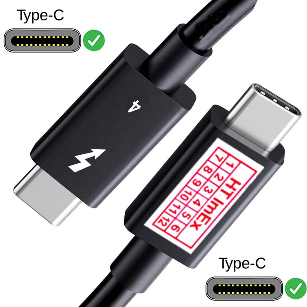 USB C Kabel 40 Gbit,s 240W 5A für Lenovo 40 AN ThinkPad Thunderbolt 3 Dock Gen 2