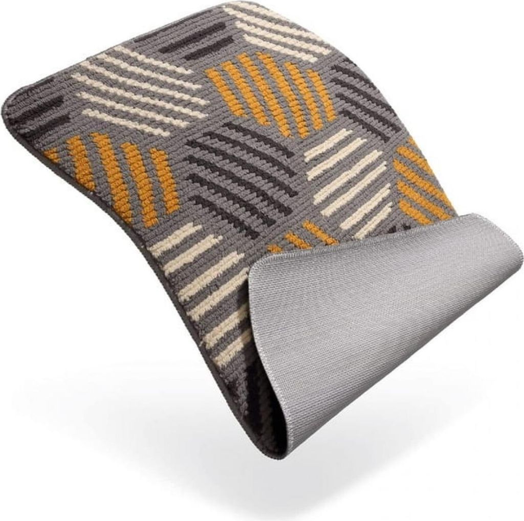 Fu?matte fš¹r den Innenbereich, super saugf?hige Eingangsmatte, rutschfest, waschbar, wasserdicht, schmutzabweisend, 61 x 91 cm