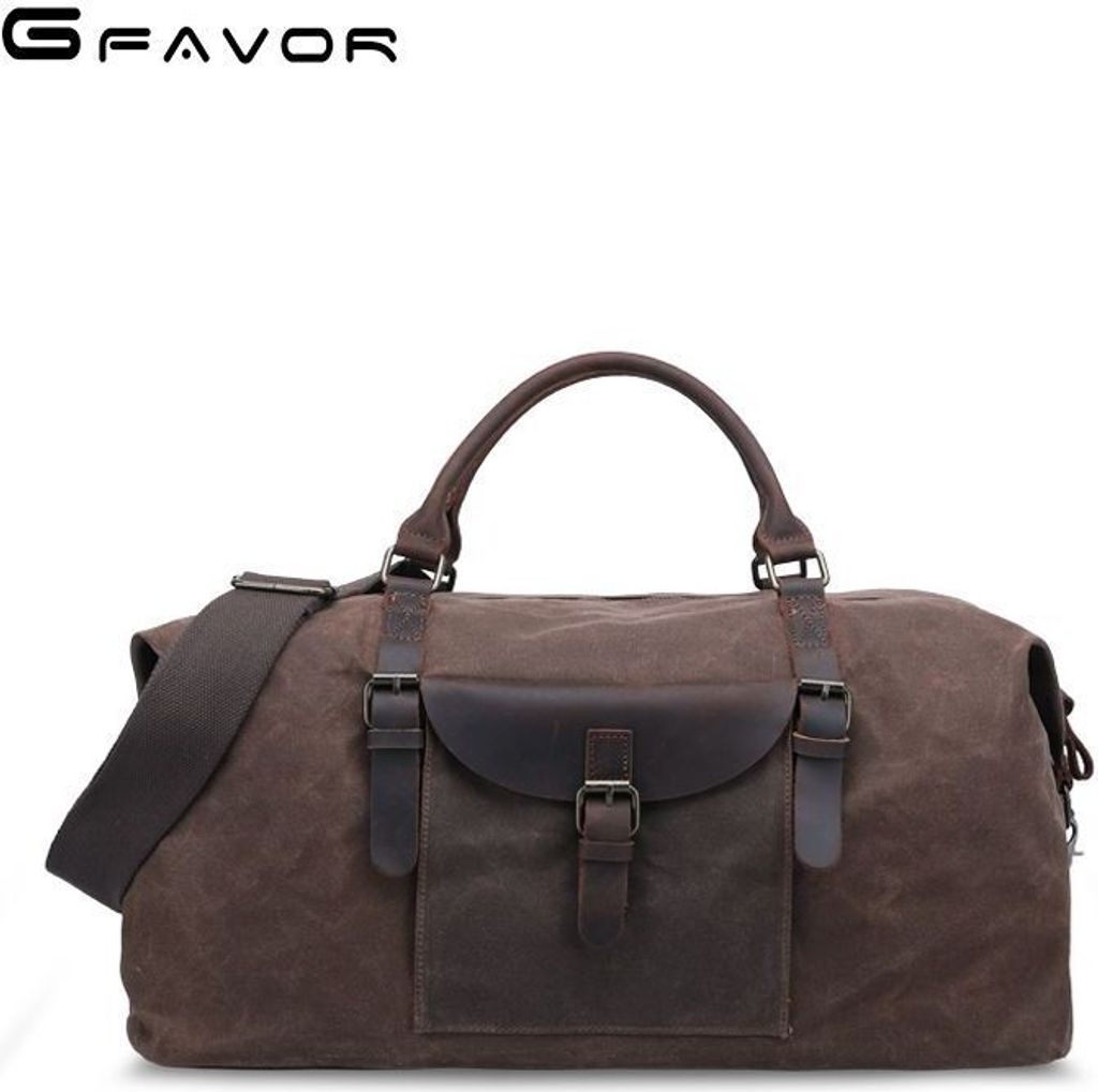 MODFU Reisetasche Faltbare Sporttasche für Flugzeug 54x27x32cm Fitnesstasche Wasserfest Handgepäck Tasche Handtasche für Sport & Reisen braun