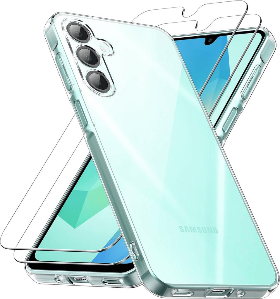 Hülle + 2X Schutzglas für Samsung Galaxy A16 4G/5G Produktbild 