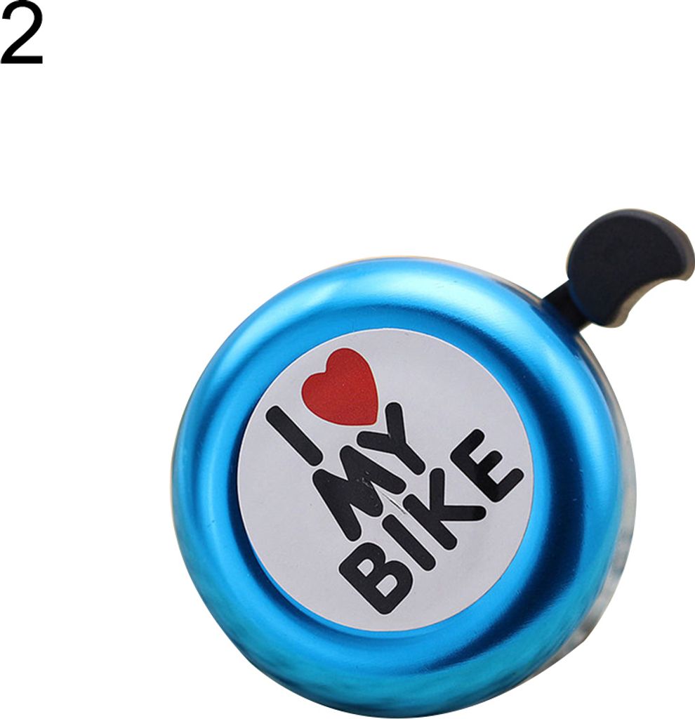 Suess Ich liebe mein Fahrrad Gedruckte Fahrrad Fahrradklingel Clear Sound Alarm Warnring Blau