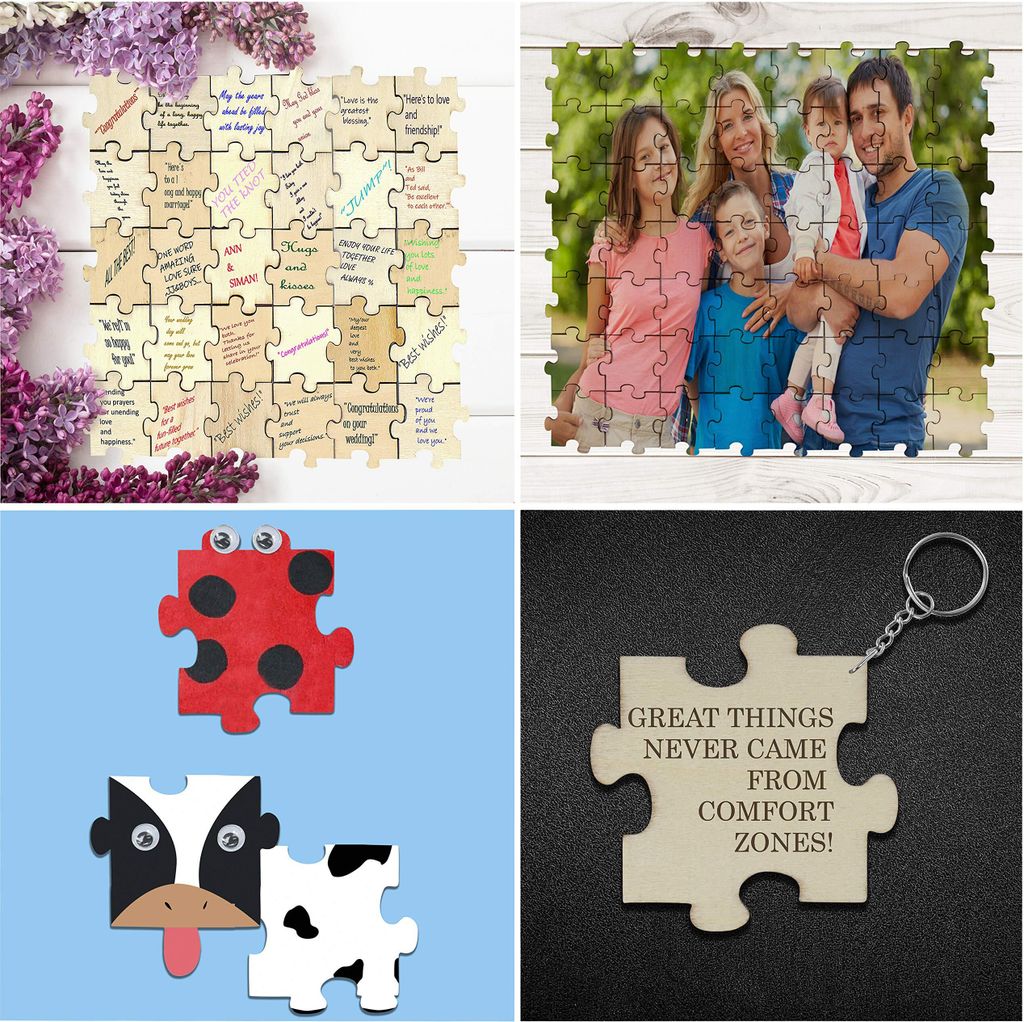 Belle Vous Holz Puzzle Blanko (100er Pack) Puzzle Zum Produktbild 7