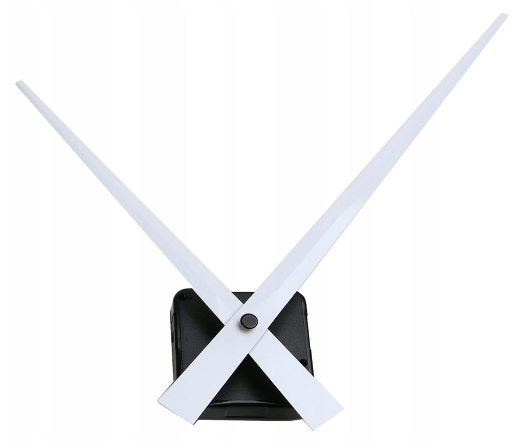 Geräuschloses Uhrwerk + Weis Zeiger 22cm, Ersatzuhrwerk, Leises Uhrwerk Set