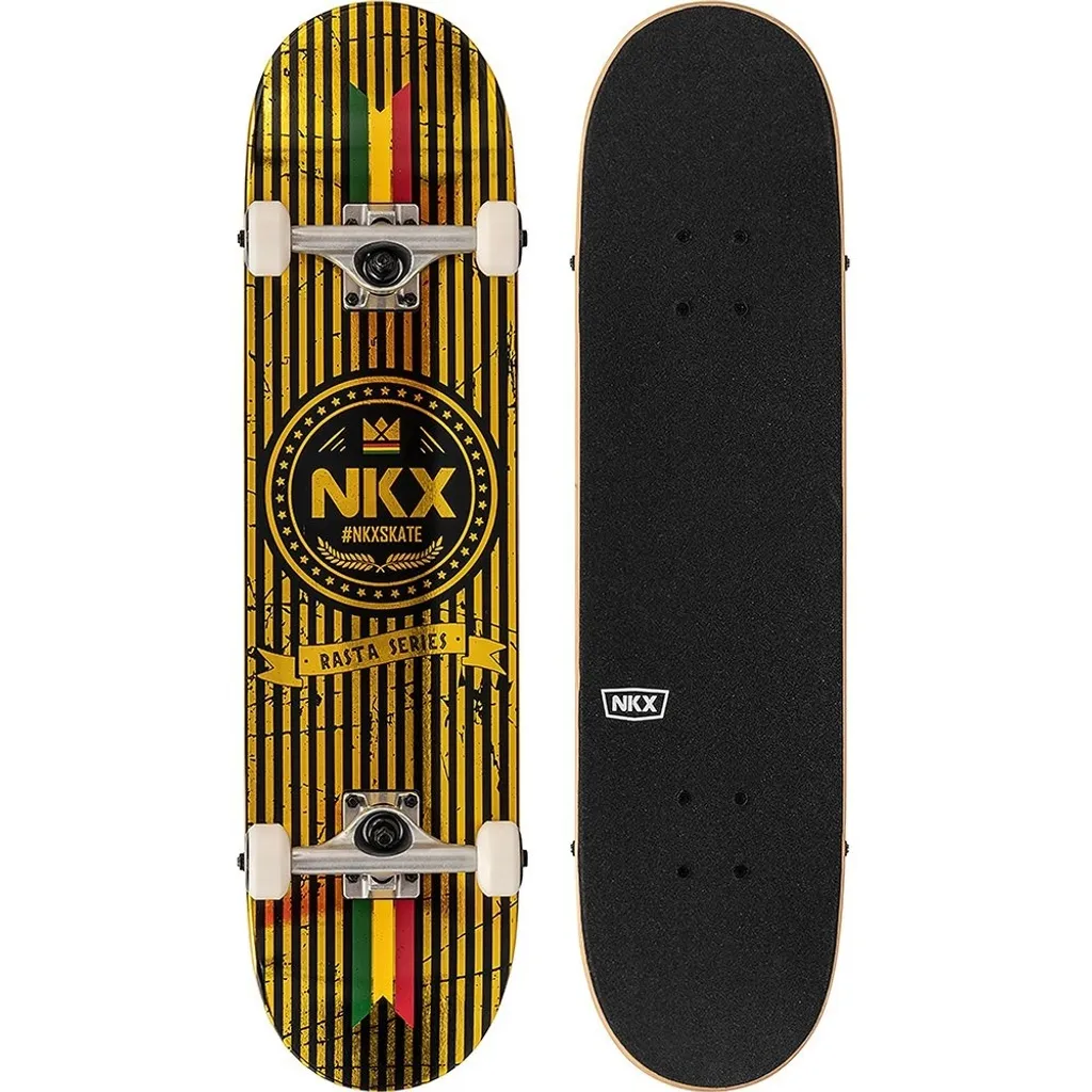 Skate NKX Rasta Royal Gold 7.75 solide et stable pour bien débuter