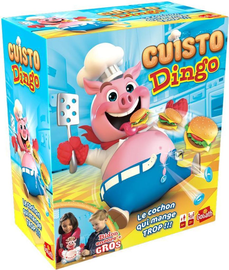 Goliath - Cuisto Dingo - Brettspiel für Kinder - Das Schwein, das zu viel isst - Lustiges Brettspiel - Zum Spielen mit Familie oder Freunden - Ab ...