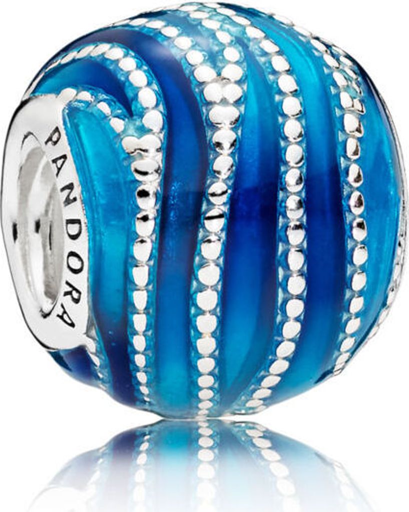 Pandora 797012ENMX Charm Blue Waves Srebro próby 925 Zdjęcie produktu 
