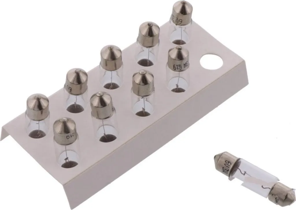Set 10x JMP Lampada 6V 3W SV7-8 28mm | Illuminazione Strumentazione Moto