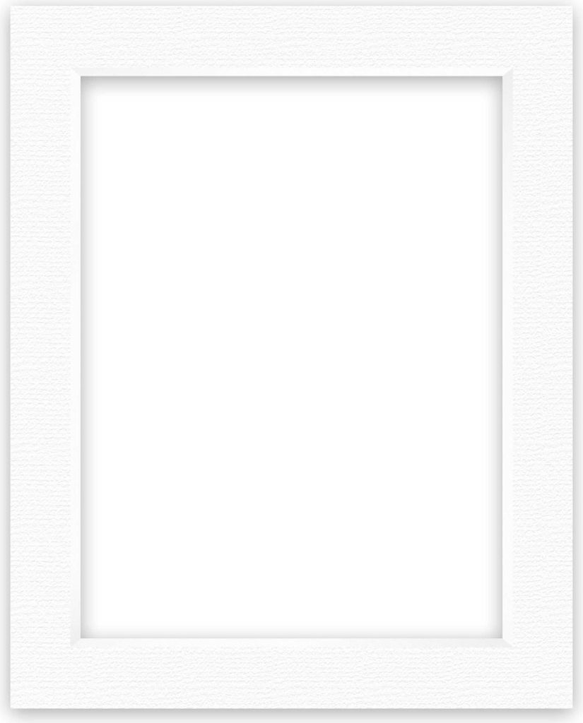 nielsen Conservation Passepartout 1,5 mm, Außenformat 40x50 cm für Bilder 30x40 cm, Polar weiß mit Struktur