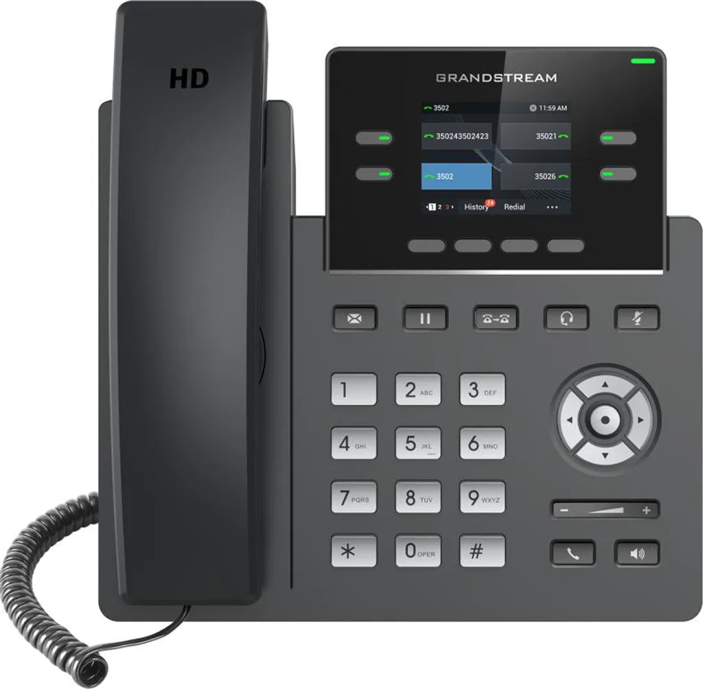 Grandstream GRP2612W Téléphone IP WiFi double ligne pour bureau pro