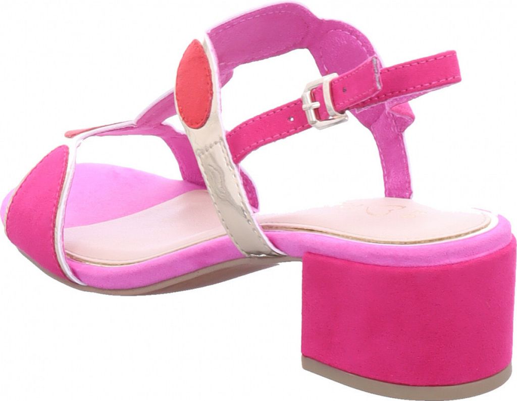 MARCO TOZZI Damen Sandale Textil Sandalette Metallic Produktbild 8