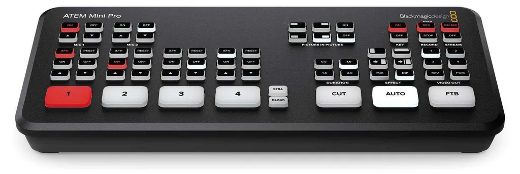 Mélangeur vidéo Blackmagic ATEM Mini Pro régie de diffusion Live HDMI