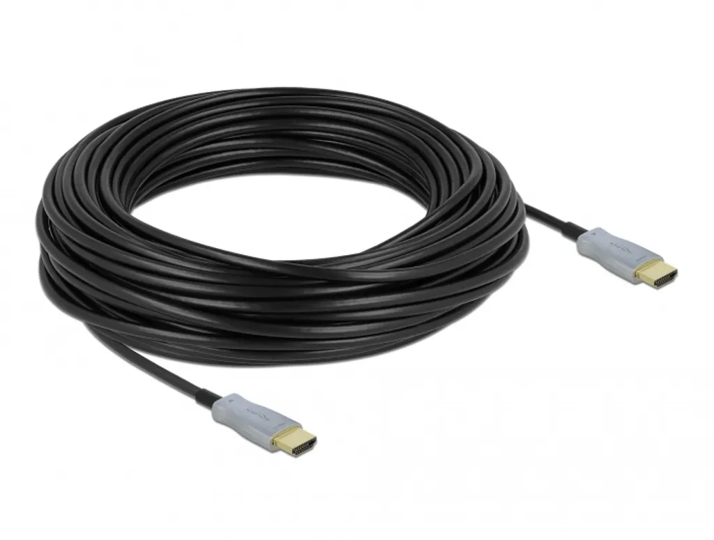 Câble HDMI Fibre Optique 25m Delock - Transmission Vidéo 4K sans perte