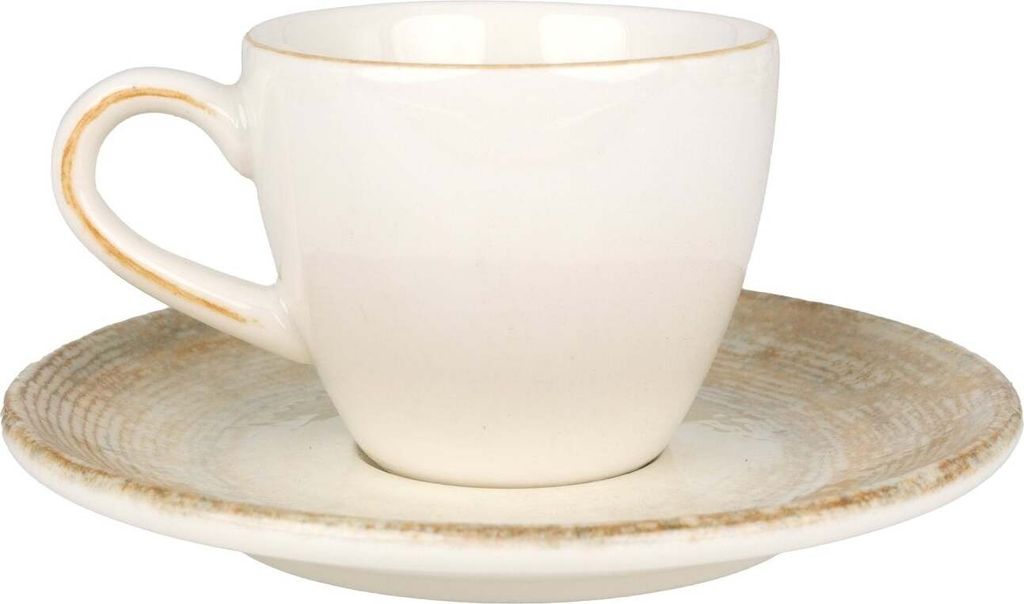 Bonna Patera - Espressotassen und Untertasse - 80 cc - Porcelain - 6er set