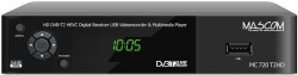 Decoder Mascom MC721T2-HD Plus: Ricevitore DVB-T2 HEVC Full HD 1080p