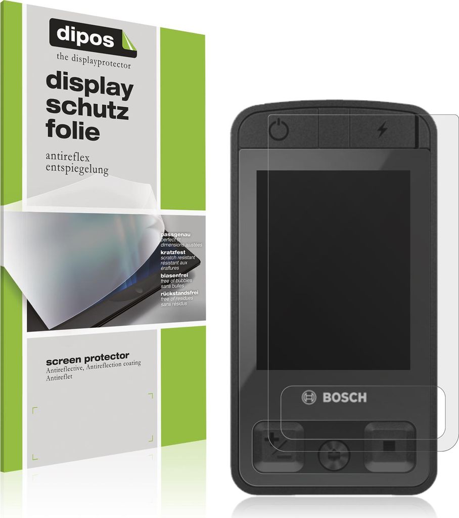 2x Schutzfolie für Bosch Kiox 400C matt Displayschutzfolie Folie Display Schutz dipos