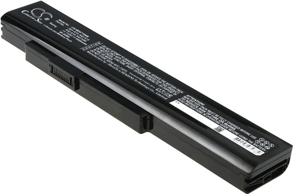 Batterie Lithium MSI CX640 et Medion Akoya E6221 Longue Durée 4400mAh 6Cell