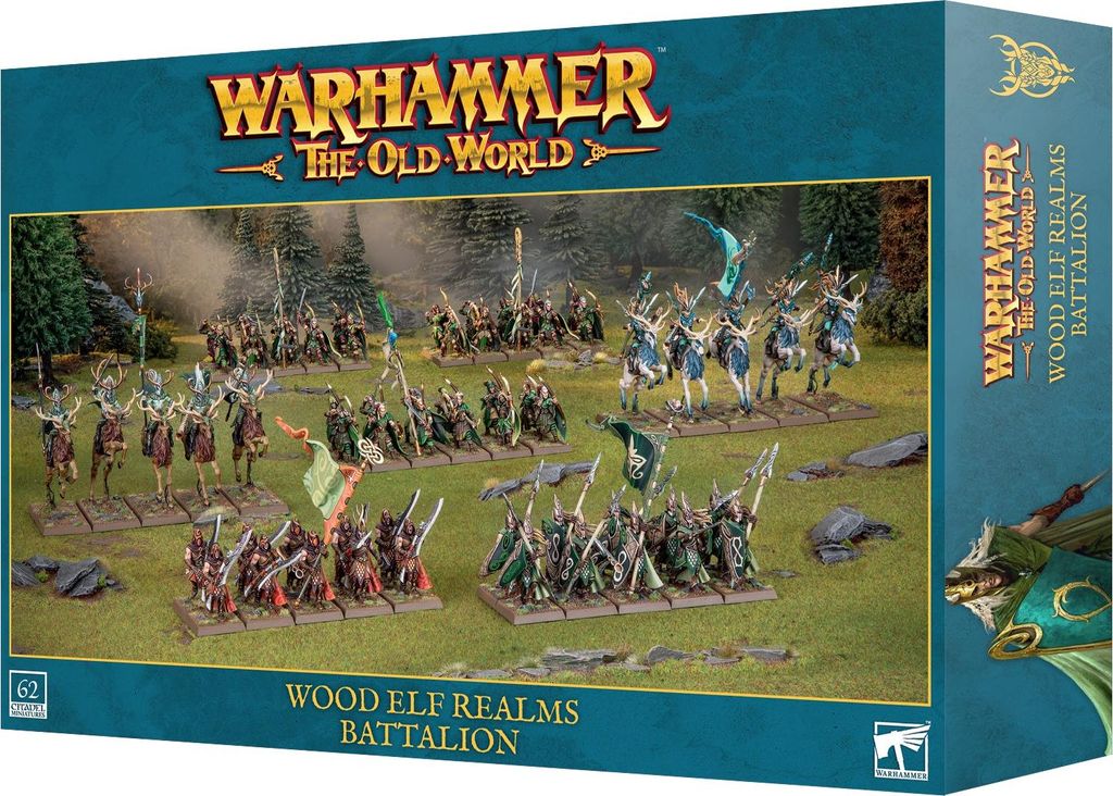 Warhammer The Old World - Wood Elf Realms - Battalion (62 Figuren)