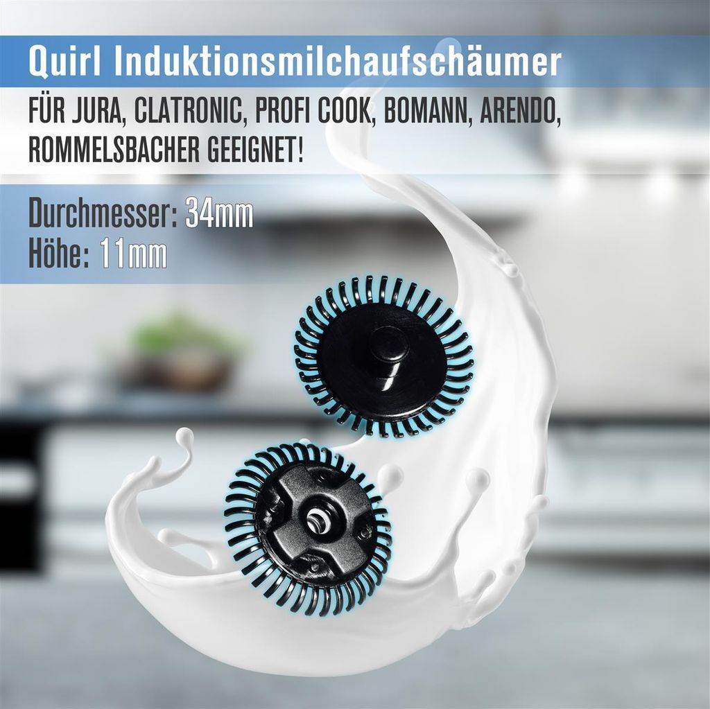Fouet/Insert 12290 Pour Mousseur à Lait - Pièce De Rechange Compatible Plusieurs Marques De Machines à Café