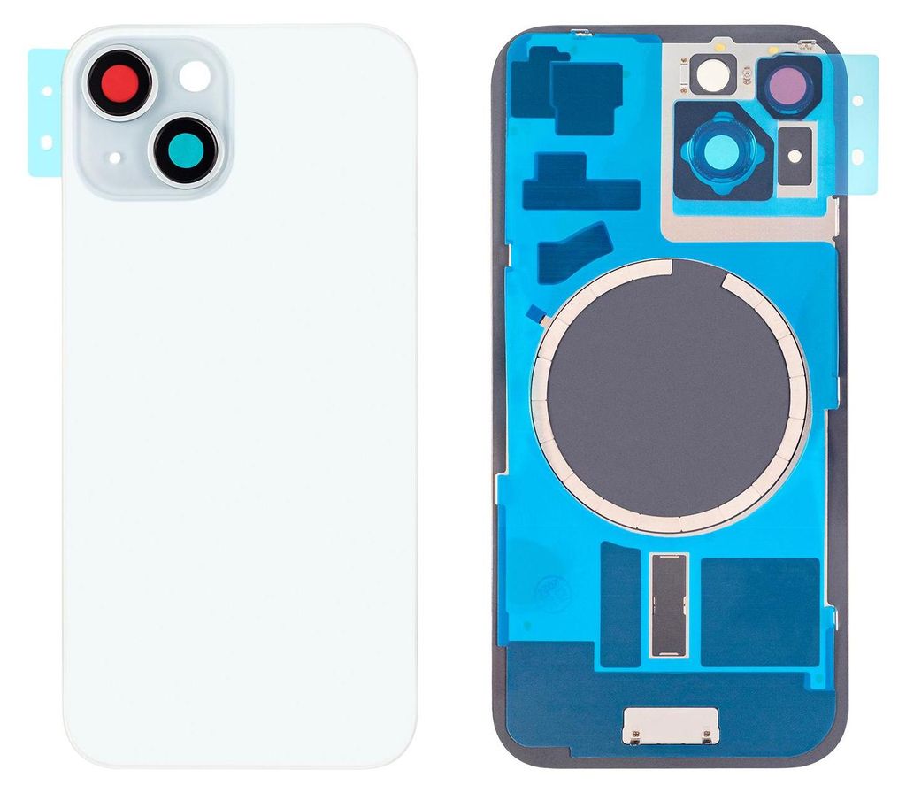 Handy-Ersatzteil Rückseitige Abdeckung als Ersatz für iPhone 15 in Blau