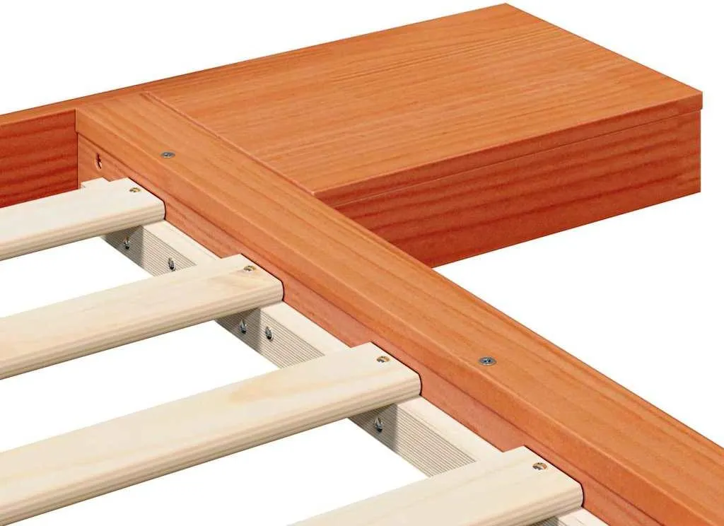 Letto Legno SYFAX 75x190 Marrone - Qualità Prezzo Imbattibile - 8