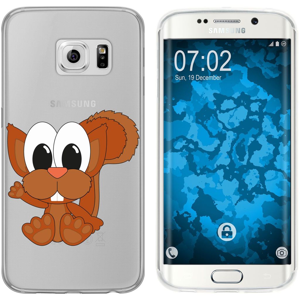 PhoneNatic Case kompatibel mit Samsung Galaxy S6 Edge Silikon-Hülle Cutiemals M8