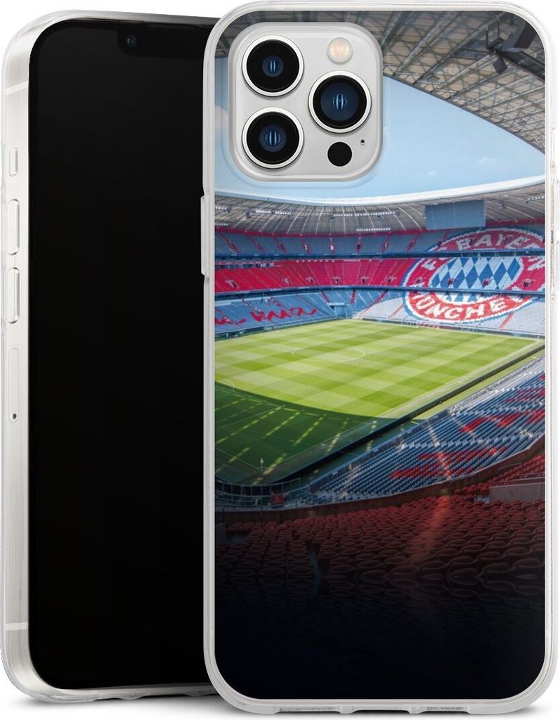 DeinDesign Handyhülle für Apple iPhone 13 Pro Max Silikon Hülle Case Smartphone Schutzhülle FC Bayern München FCB Stadion
