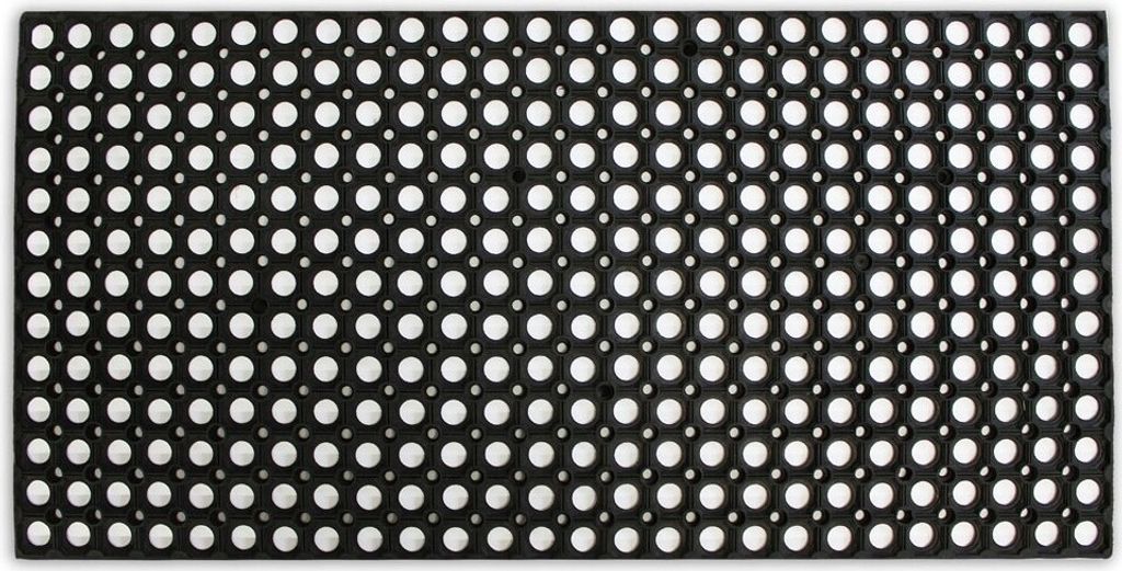HOME ELEMENTS Rohož děrovaná, černá, 50x100 cm Obrázek produktu 