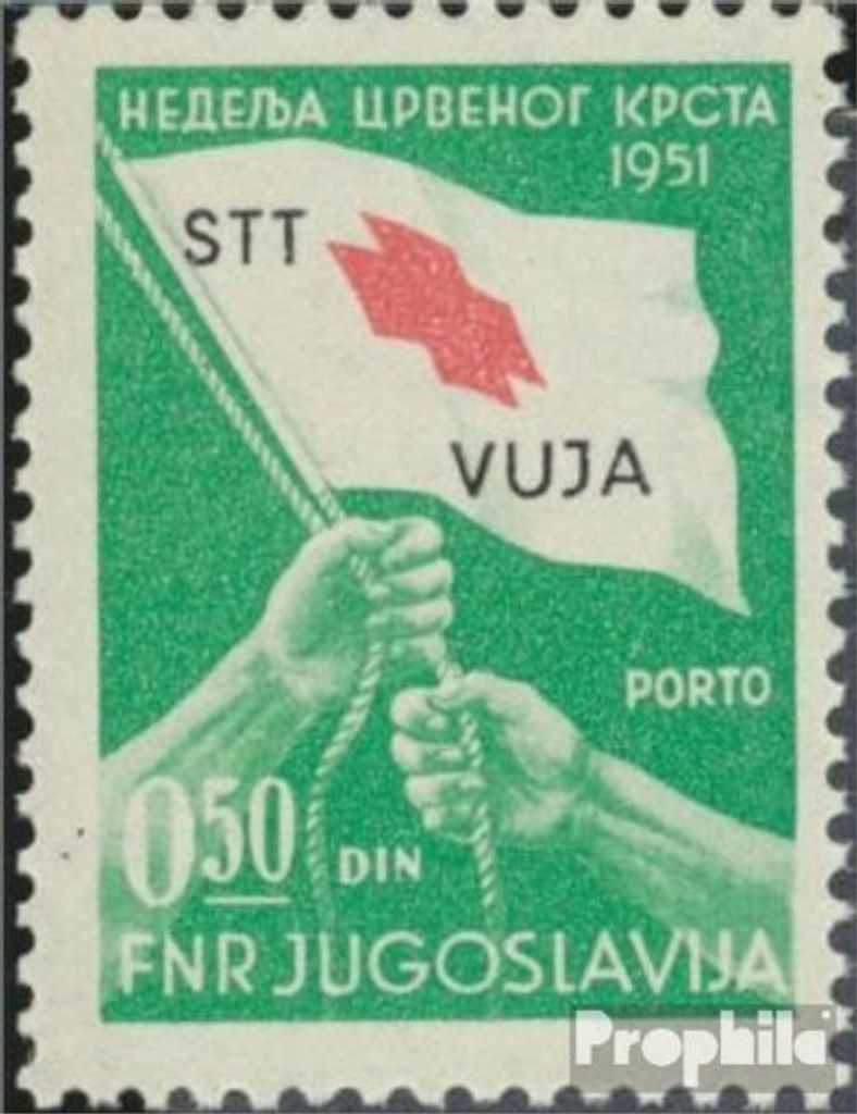 Briefmarken Triest - Zone B 1951 Mi Zp3 (kompl.Ausg.) postfrisch Zwangszuschlagsporto