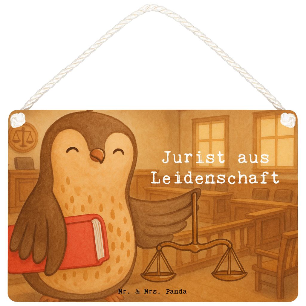 Mr. & Mrs. Panda Schild Jurist Leidenschaft Design DIN A5 - Weiß - Geschenk, Anwalt, Wandbild Holz, Master Of Laws, Holzschild, wandtafel, Spruch,...