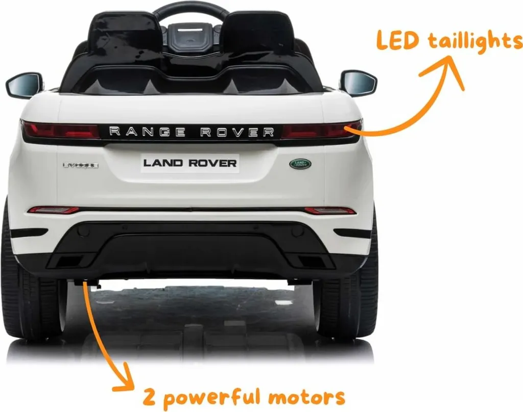 Range Rover Evoque électrique blanc enfant - Télécommande et LED 12V - 9