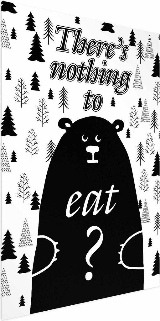 Posterpapier Poster - There's Nothing to Eat? 29.7x42 cm Text n-A-0780-ao-a