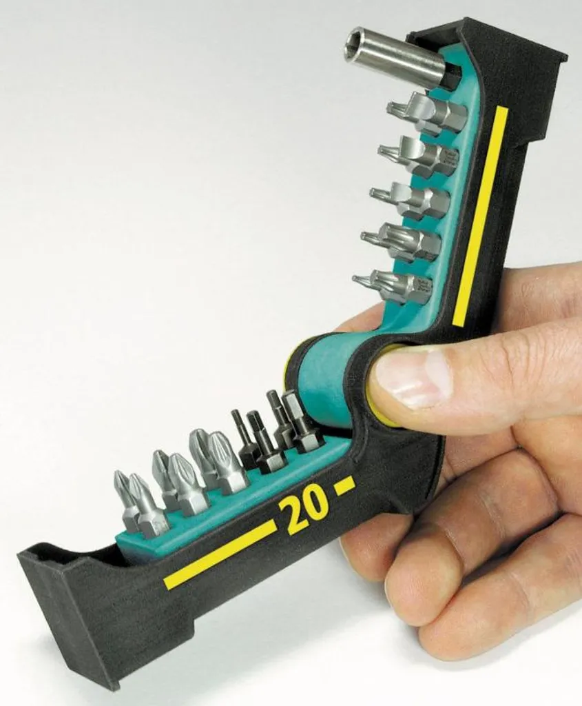 Jeu de 20 embouts PH solides Wolfcraft BitButler et support magnétique - 2