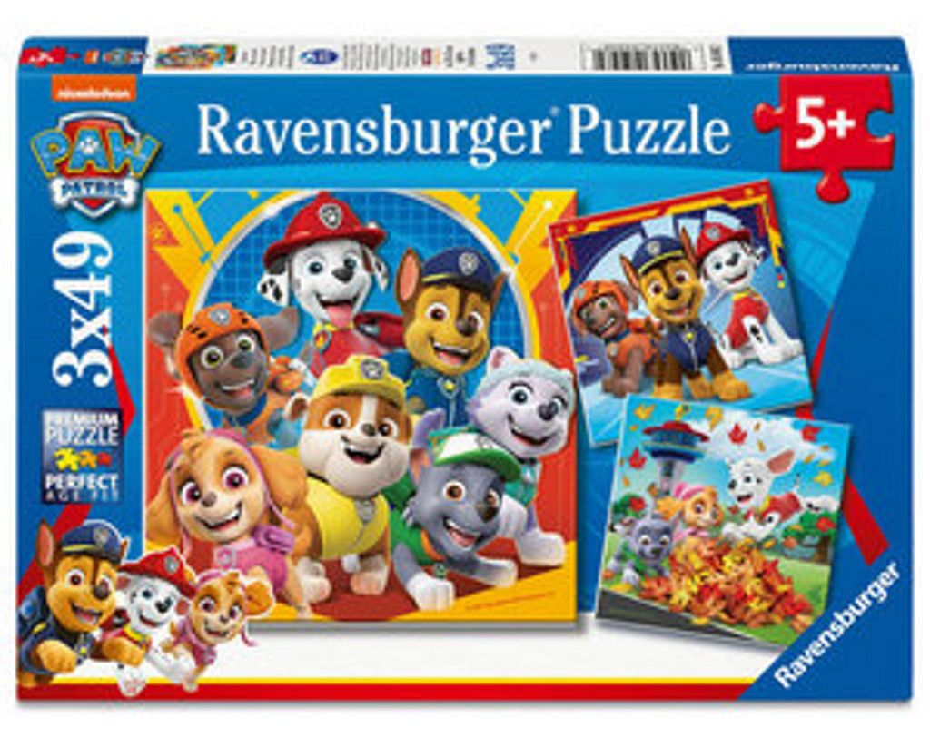 Kinderpuzzle 3x49 Teile - Paw Patrol Produktbild 