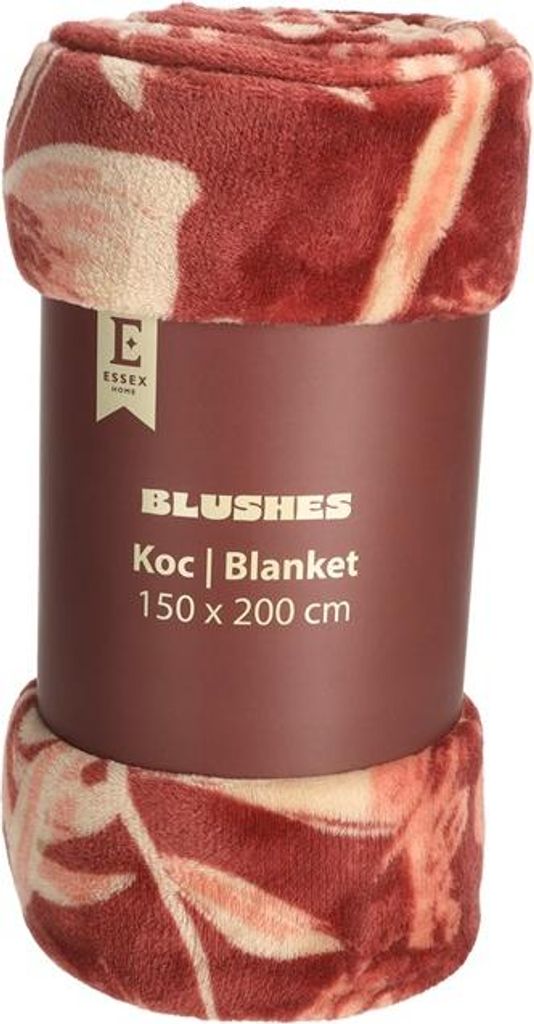 Decke, warm und flauschig Blushes 150x200 Rot, Herbstfarbe, Blätter