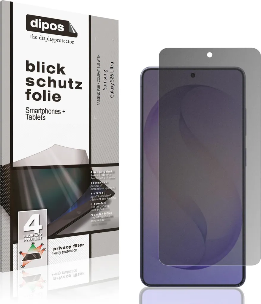 Migliore Pellicola Privacy Samsung Galaxy S26 Ultra 4 lati 9H