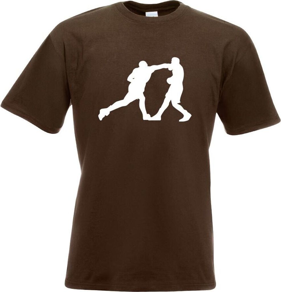 Kiwistar - T-Shirt - Chocolate - Boxen Knockout Figur Boxer Motiv Bedruckt Funshirt Design Print - mit Motiv Bedruckt - Funshirt Design - Sport - F...