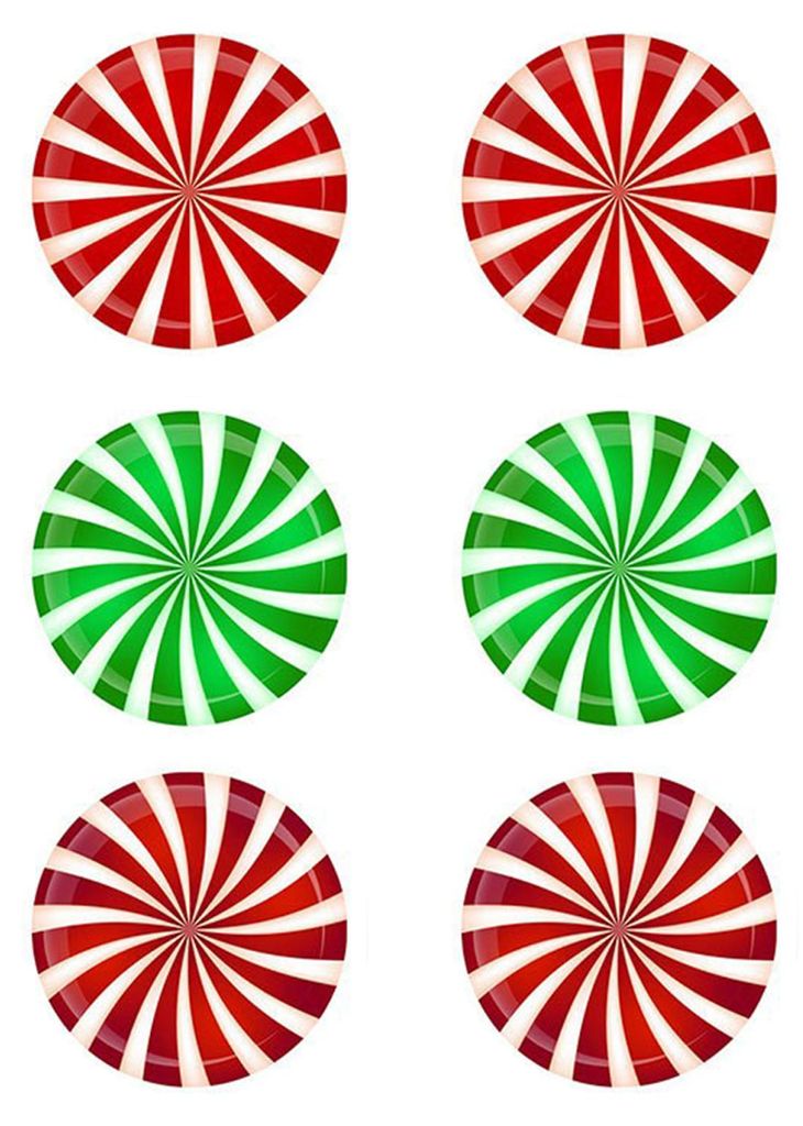 6er-Set runde Weihnachtsbonbon-Aufkleber, selbstklebende Bodenaufkleber, festliche Bonbon-Aufkleber für Wände, Fenster und Türen zur Weihnachtsd...