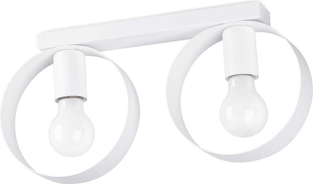 Deckenleuchte TITRAN 2 weiß 2xE27 15W Stahl 20x5x40cm Sollux Lighting