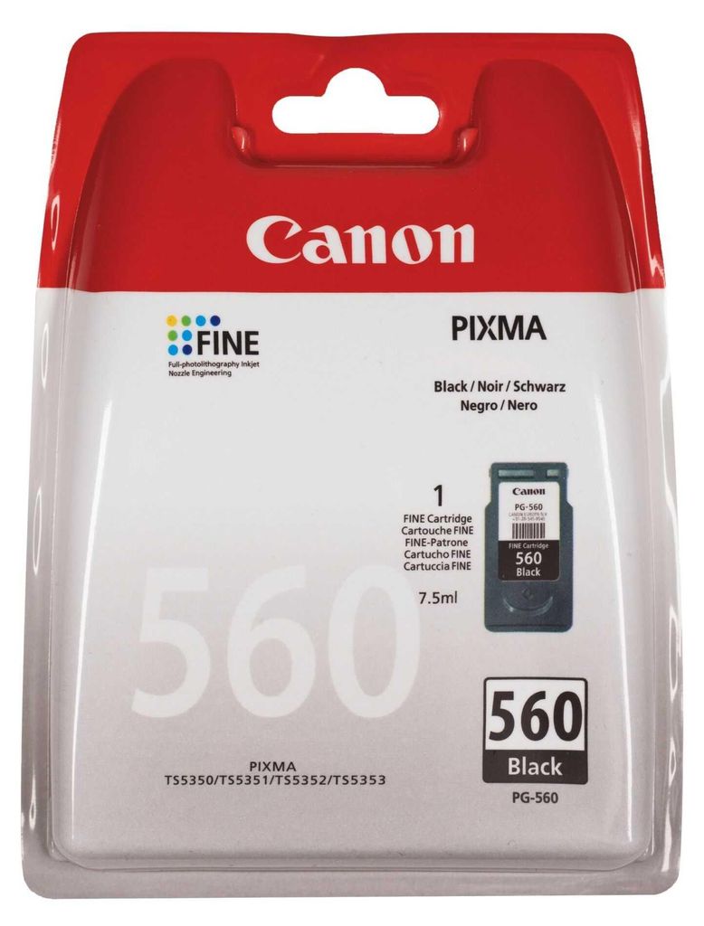 Canon PG-560 Black Ink Cartridge Immagine del prodotto 