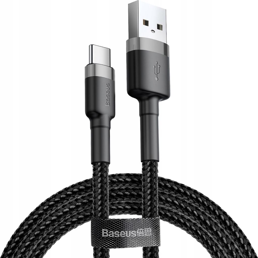 Baseus Ladekabel Nylonkabel USB/USB-C QC3.0 3A 1M schwarz Produktbild 