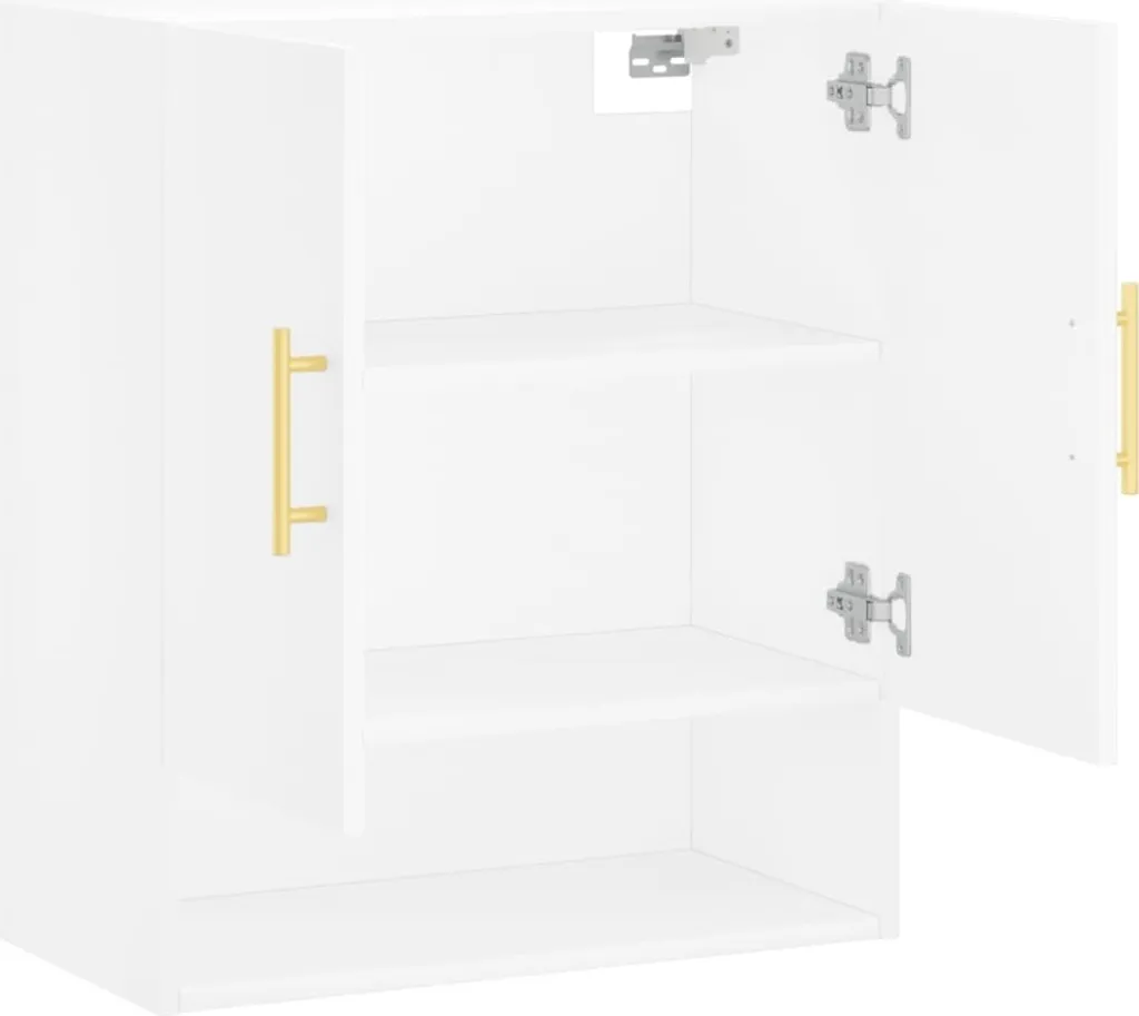 vidaXL Armadio a muro bianco 60x31x70 cm materiale legno - 6