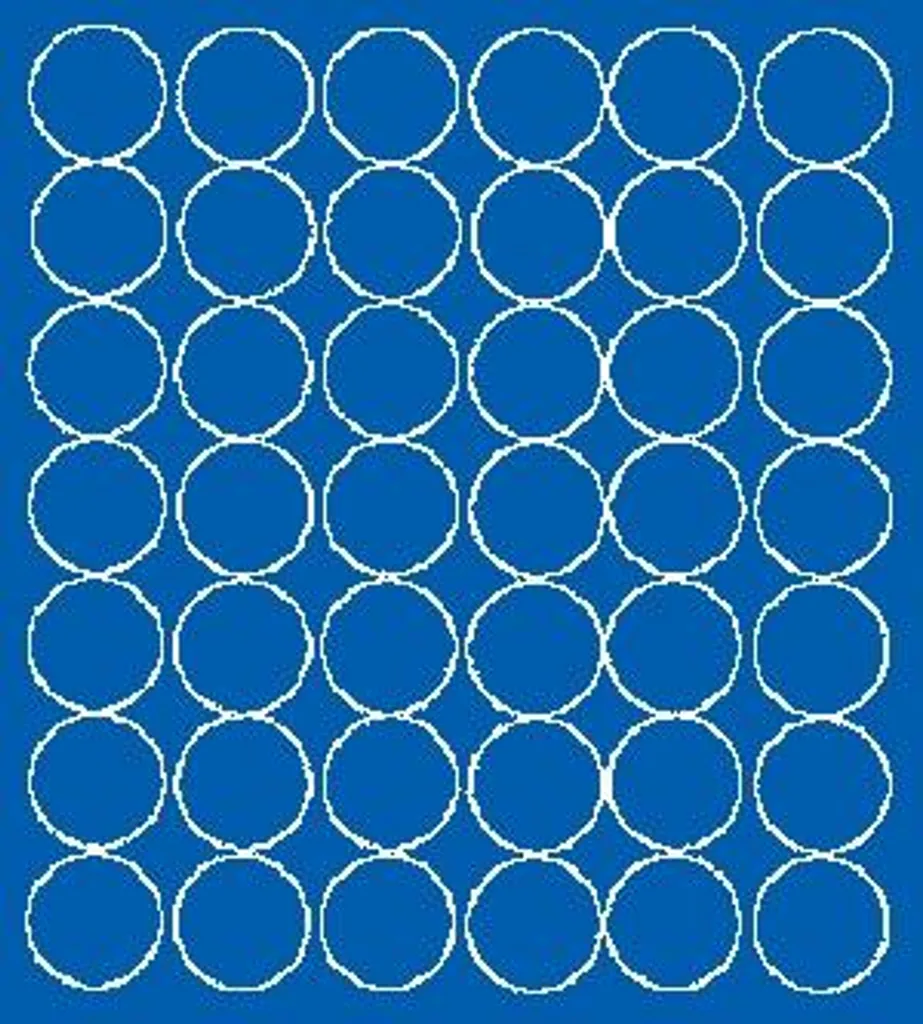 Adesivi 3cm Blu Opaco Multiuso | 42 Pezzi per Organizzazione Casa