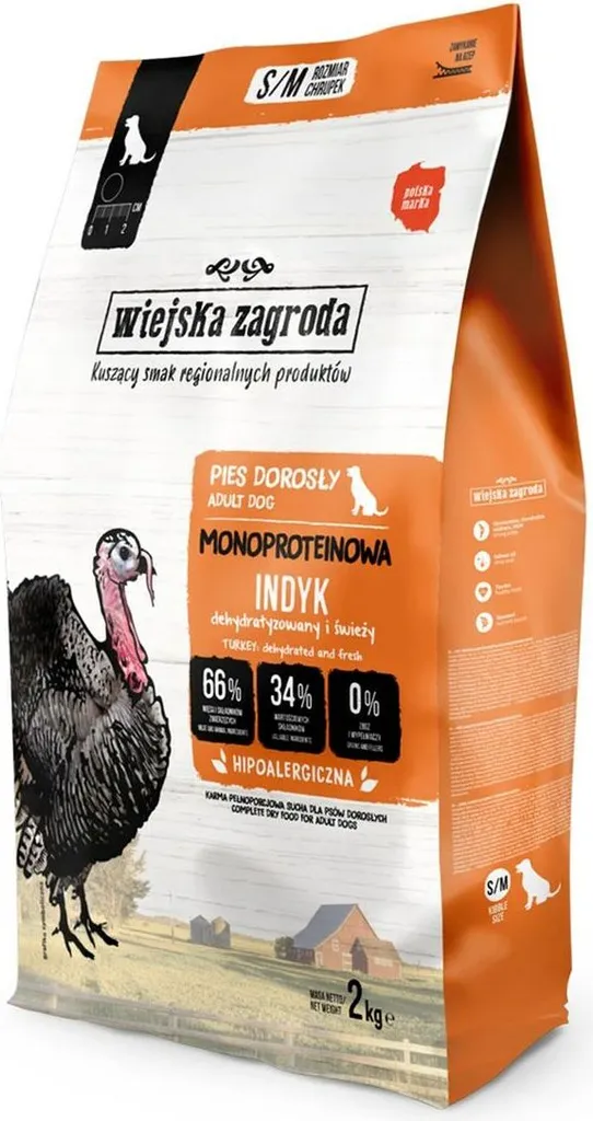 Wiejska Zagroda Tacchino Monoproteico | Crocchette Rurali 2 Kg