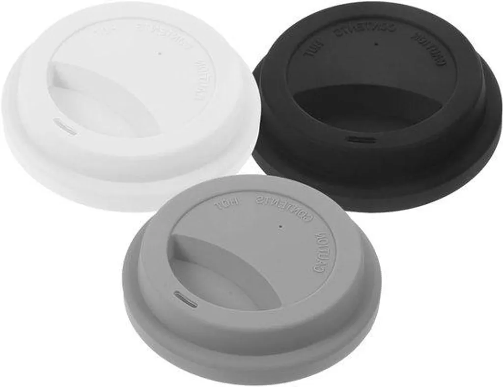 Couvercle à café en silicone réutilisable 85mm pour tasse de voyage
