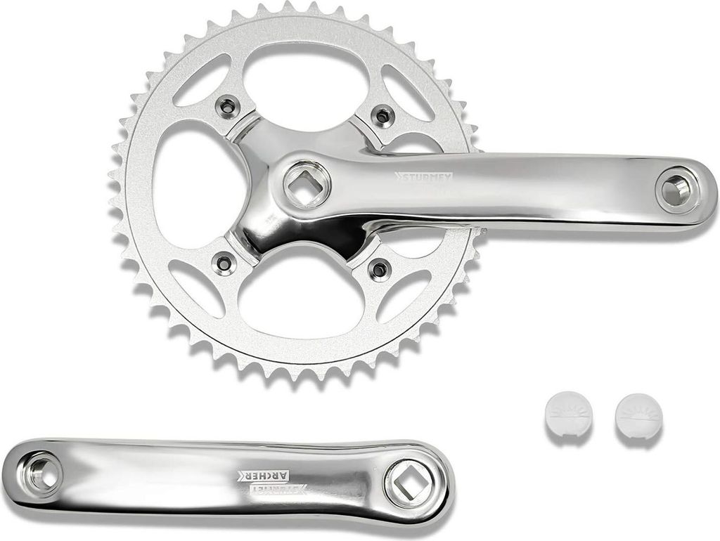Sturmey Archer FCS-750 Single Kurbelgarnitur Silber 44 Produktbild 
