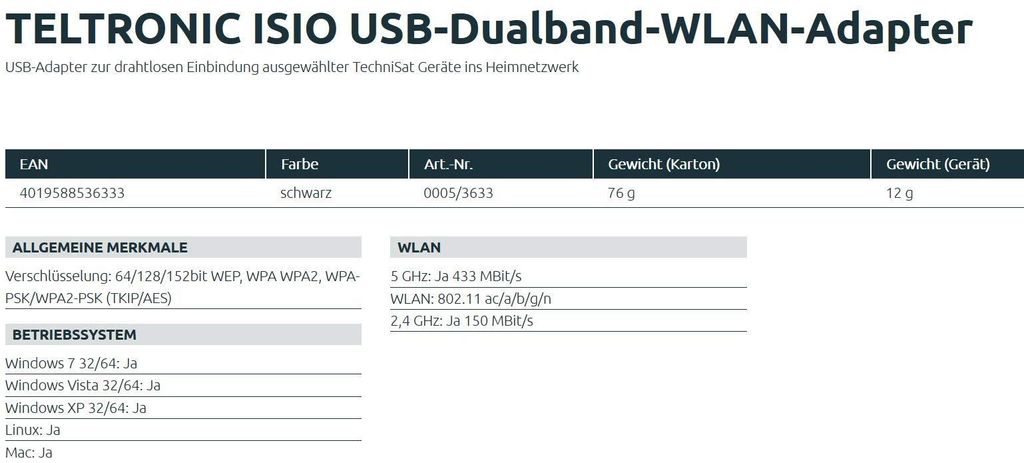 TechniSat 0000/4730, Satelliet, DVB-C, DVB-S, DVB-S2, Productafbeelding 