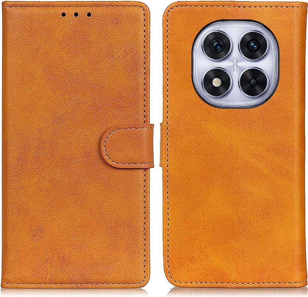 Xiaomi Redmi Note 14 Pro 4G Hülle - Coverup Luxus Klapphülle - Braun