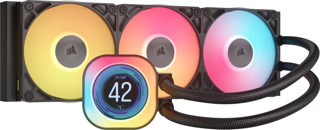 CORSAIR WAK iCUE LINK TITAN 360 RX LCD AIO 360mm Immagine del prodotto 