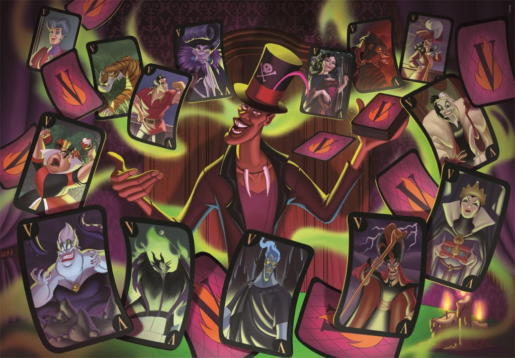 Clementoni Puzzle Disney Villains - 1500 Teile Karton Erwachsene