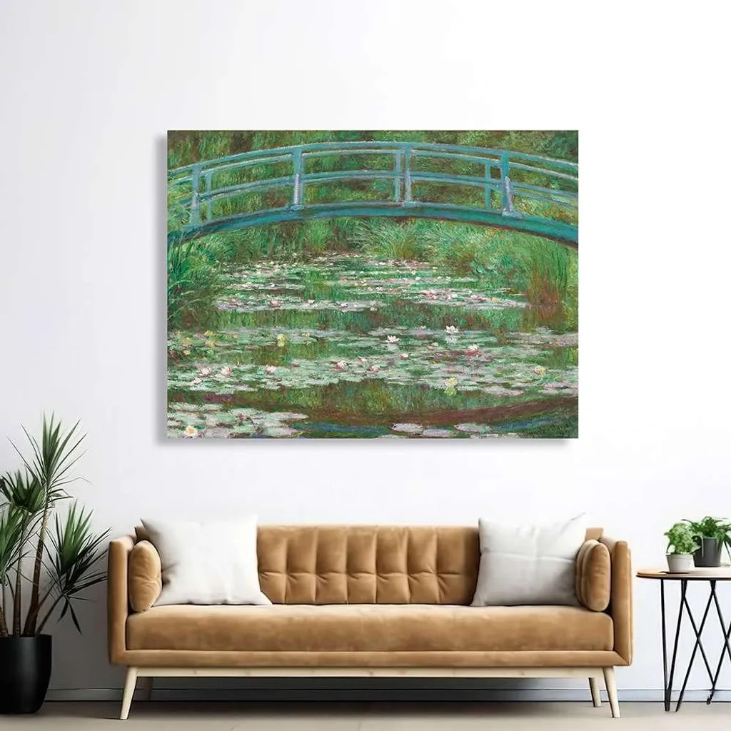 Stampa su Tela Claude Monet Ninfee 60x40 cm - Pronto da Appendere - 2